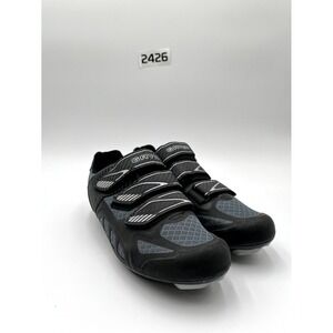 Gavin Unisex 44 Road Bike Mesh Cycling Indoor Shoes Black Hook & Loop Sneakers